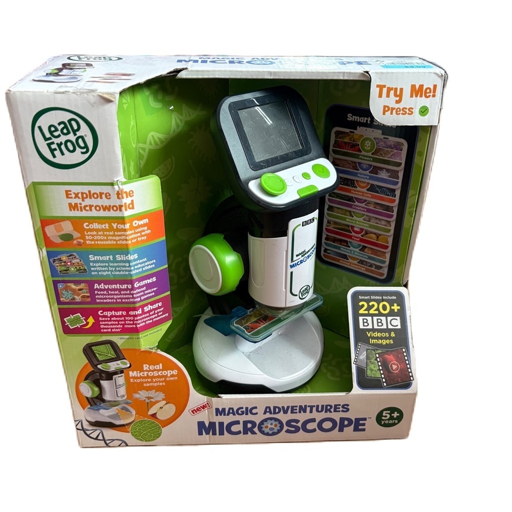LeapFrog Magic Adventures Microscope - Green and White NEW Learning Toy